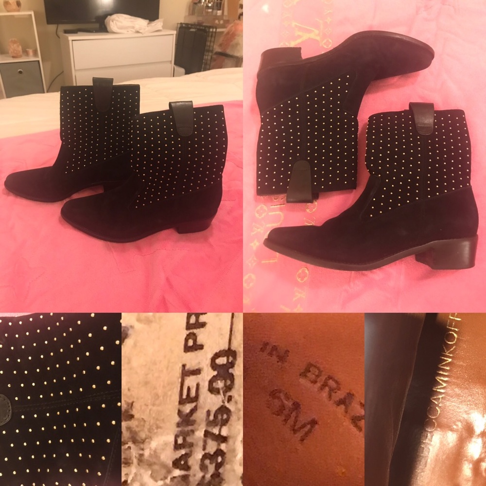 Rebecca Minkoff Size 6 Black Boots Studs